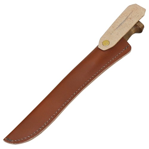 Marttiini, filleting knife, birch wood, with leather sheath